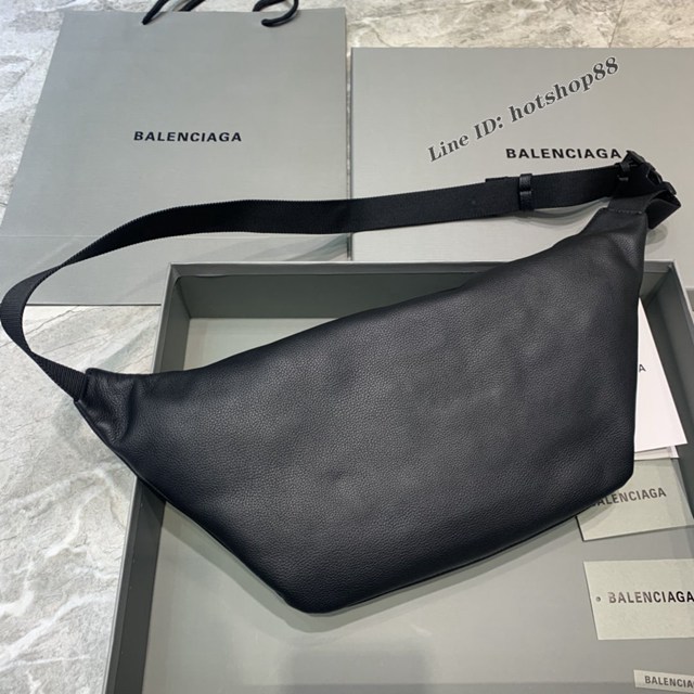 Balenciaga專櫃爆款大號腰包 巴黎世家男女同款腰包全皮胸包 fyj1512